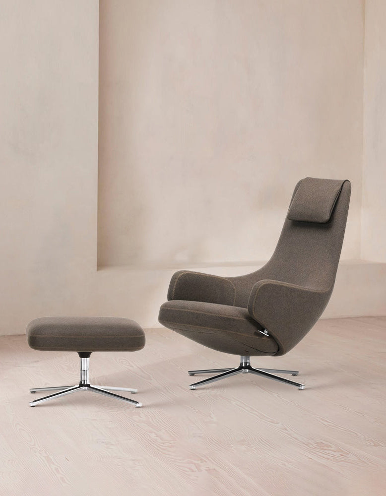 Repos Armchair & Ottoman, Grey