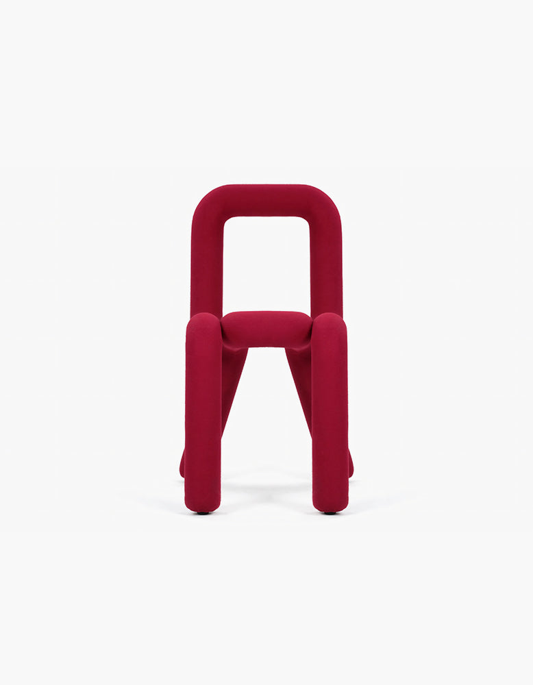 Bold Dining Chair, Red Wool