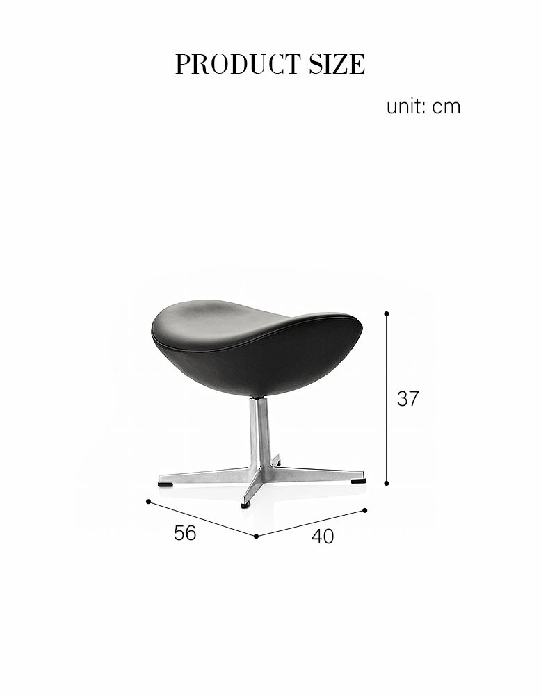 Fritz Hansen Egg Footstool by Arne Jacobsen