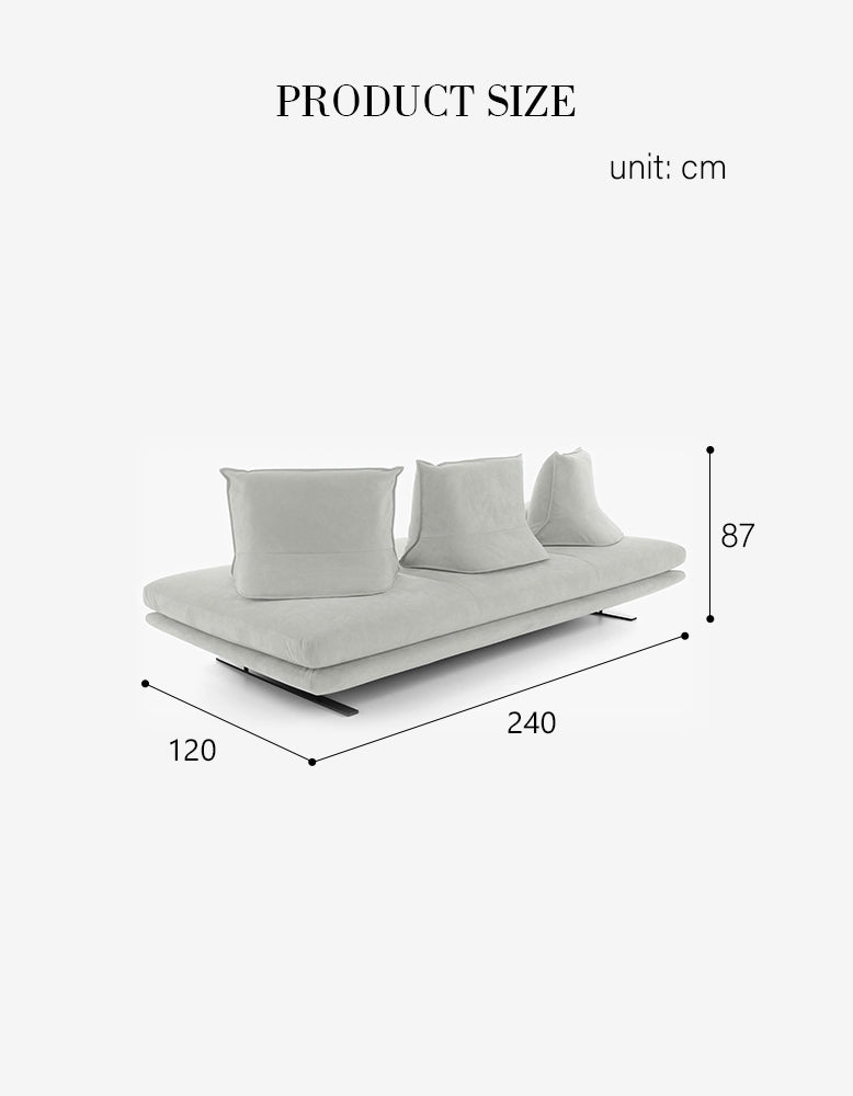 Ligne Roset Prado Large Settee, Grey