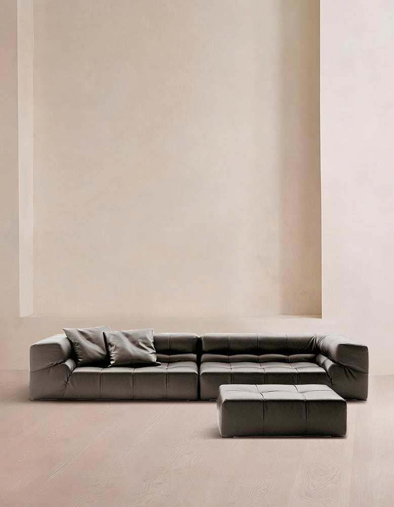 B&B Italian Tufty-Time Two Seater Sofa, Leather