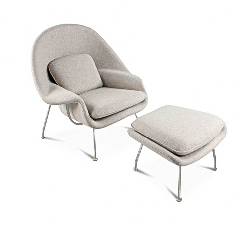 Womb Style Chair & Ottoman In Premium Velvet or Linen, WhiteDescription



The Swoon Lounge Chair, designed by Space Copenhagen, offers a blend of elegance and comfort. With its flowing curves and sculptured shape, this uniqu