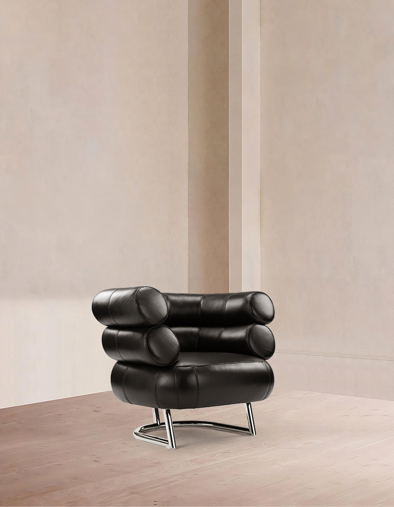 Bibendum Armchair, Midnight Black Premium Leather