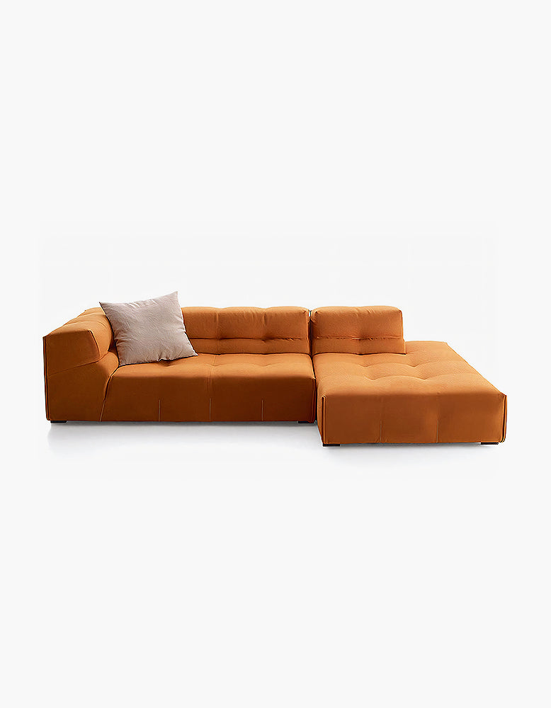 B&B Italian Tufty-Too Corner Sofa with Chaise, Made to order only