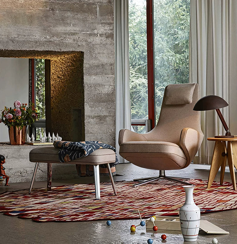 Repos Armchair & Ottoman, Grey