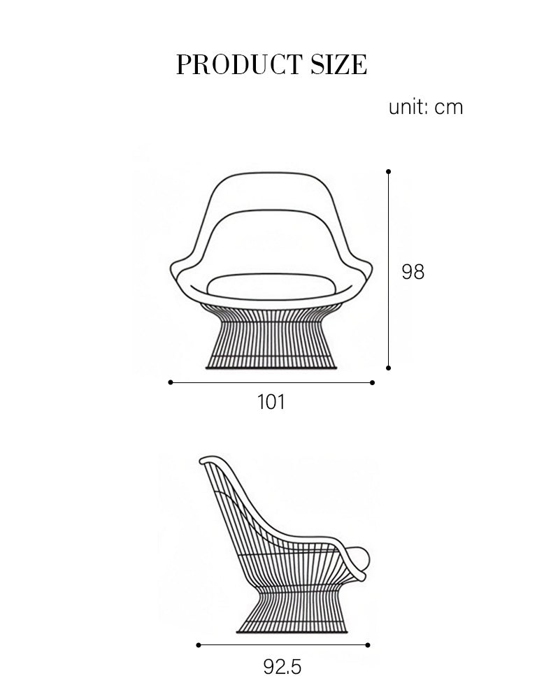Knoll Platner Easy Chair and Ottoman