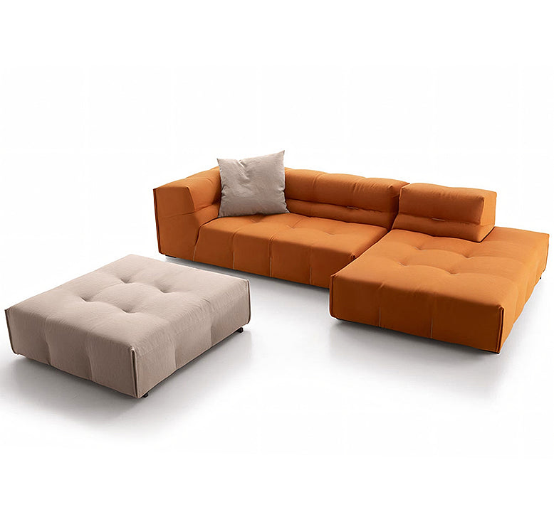 B&B Italian Tufty-Too Corner Sofa with Chaise, Made to order only