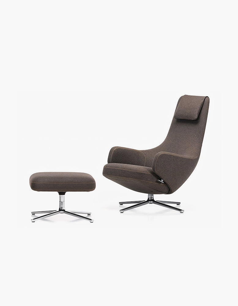Repos Armchair & Ottoman, Grey