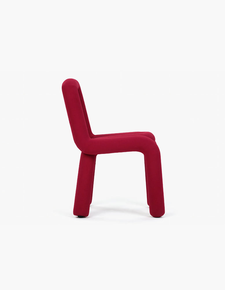 Bold Dining Chair, Red Wool