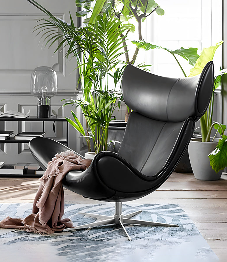 Imola Lounge Chair & Ottoman, Brown
