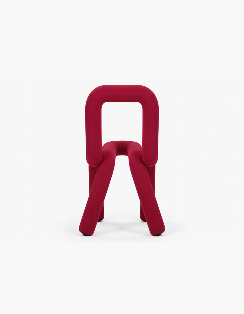 Bold Dining Chair, Red Wool
