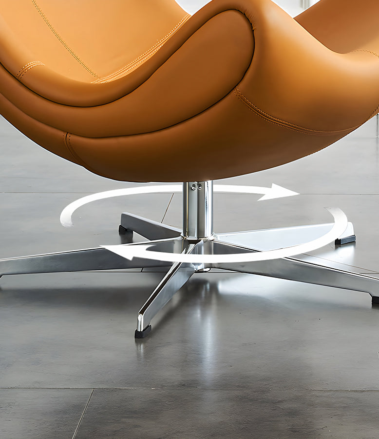 Imola Lounge Chair & Ottoman, Brown