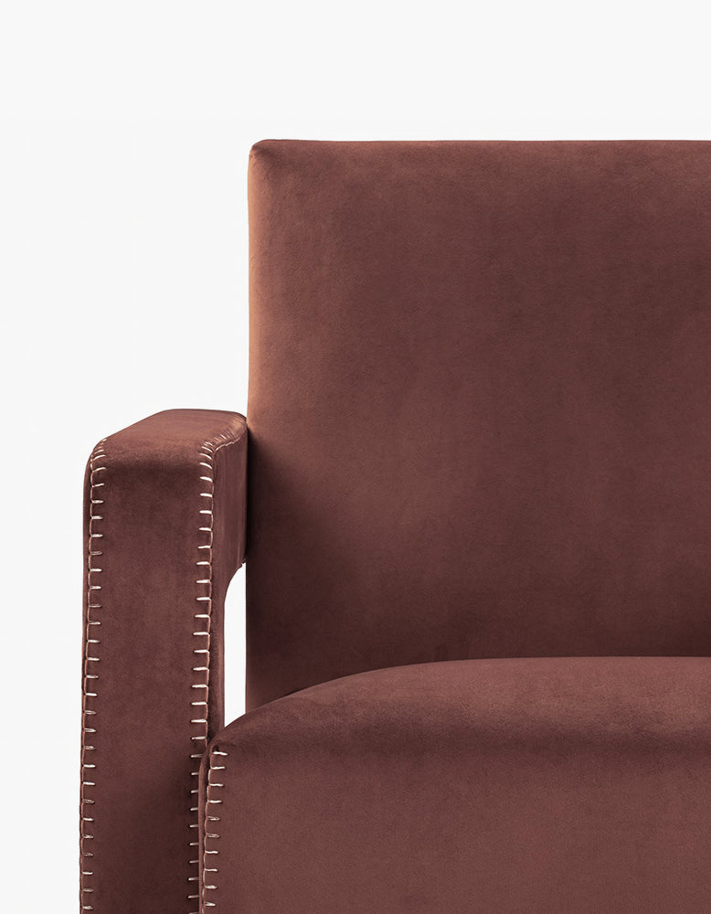 Utrecht Armchair, Cinnamon Velvet