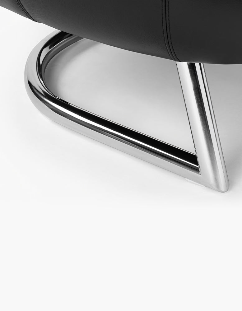 Bibendum Armchair, Midnight Black Premium Leather