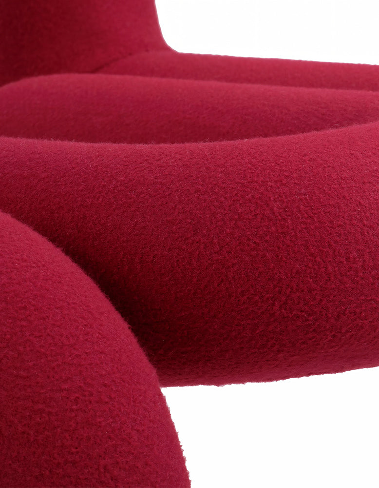 Bold Dining Chair, Red Wool
