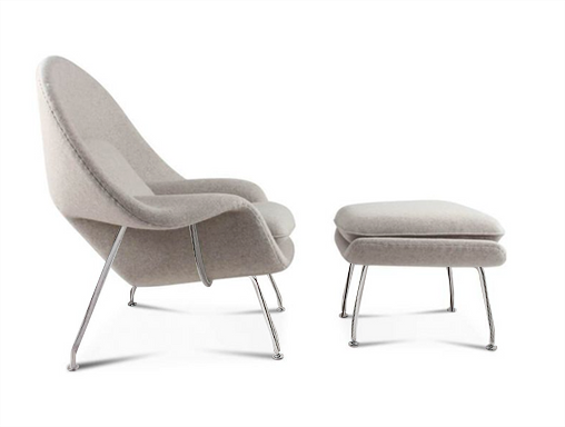 Womb Style Chair & Ottoman In Premium Velvet or Linen, WhiteDescription



The Swoon Lounge Chair, designed by Space Copenhagen, offers a blend of elegance and comfort. With its flowing curves and sculptured shape, this uniqu