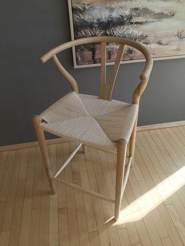 Wishbone Bar Stool Natural Ash｜ DC Concept