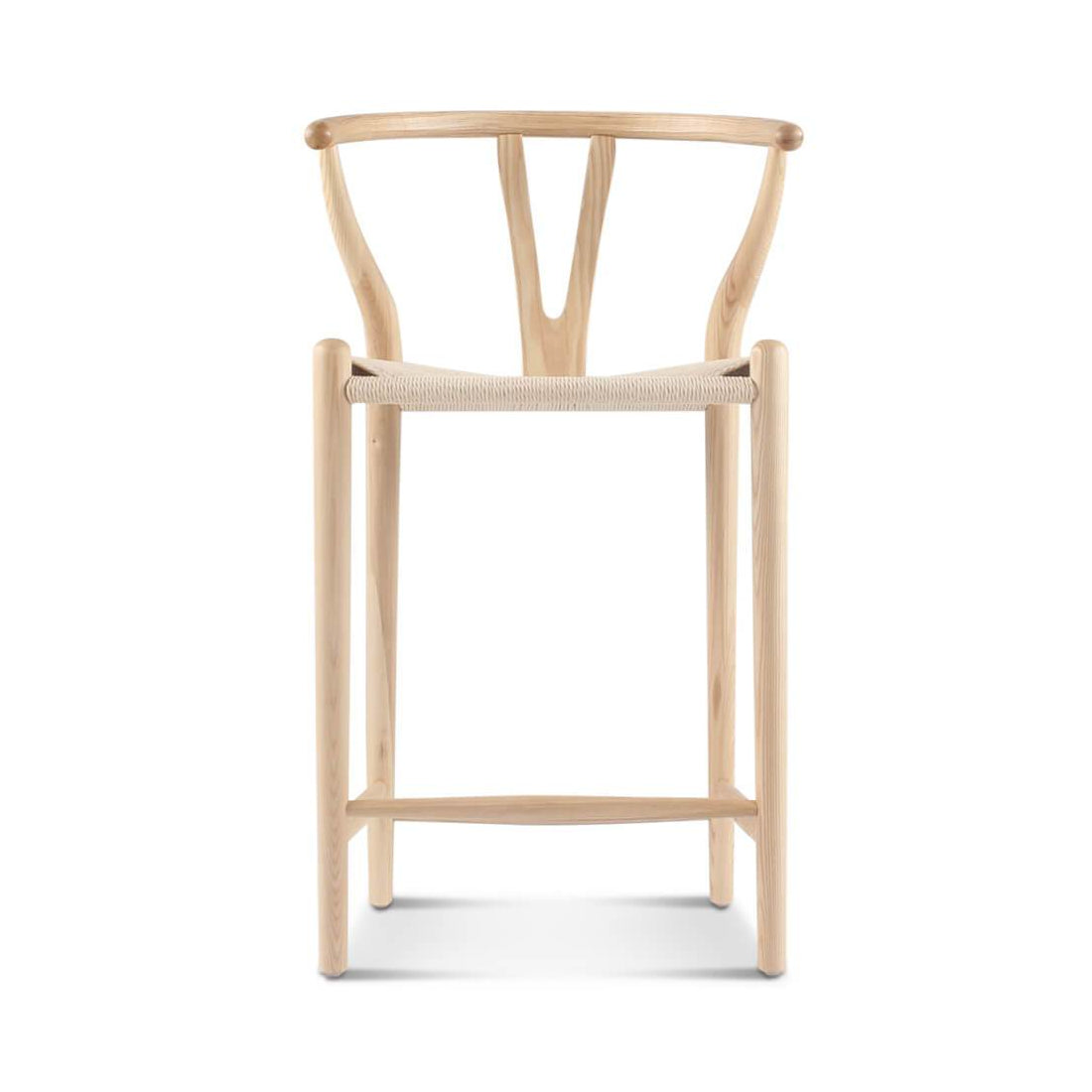 Wishbone Bar Stool Natural Ash｜ DC Concept