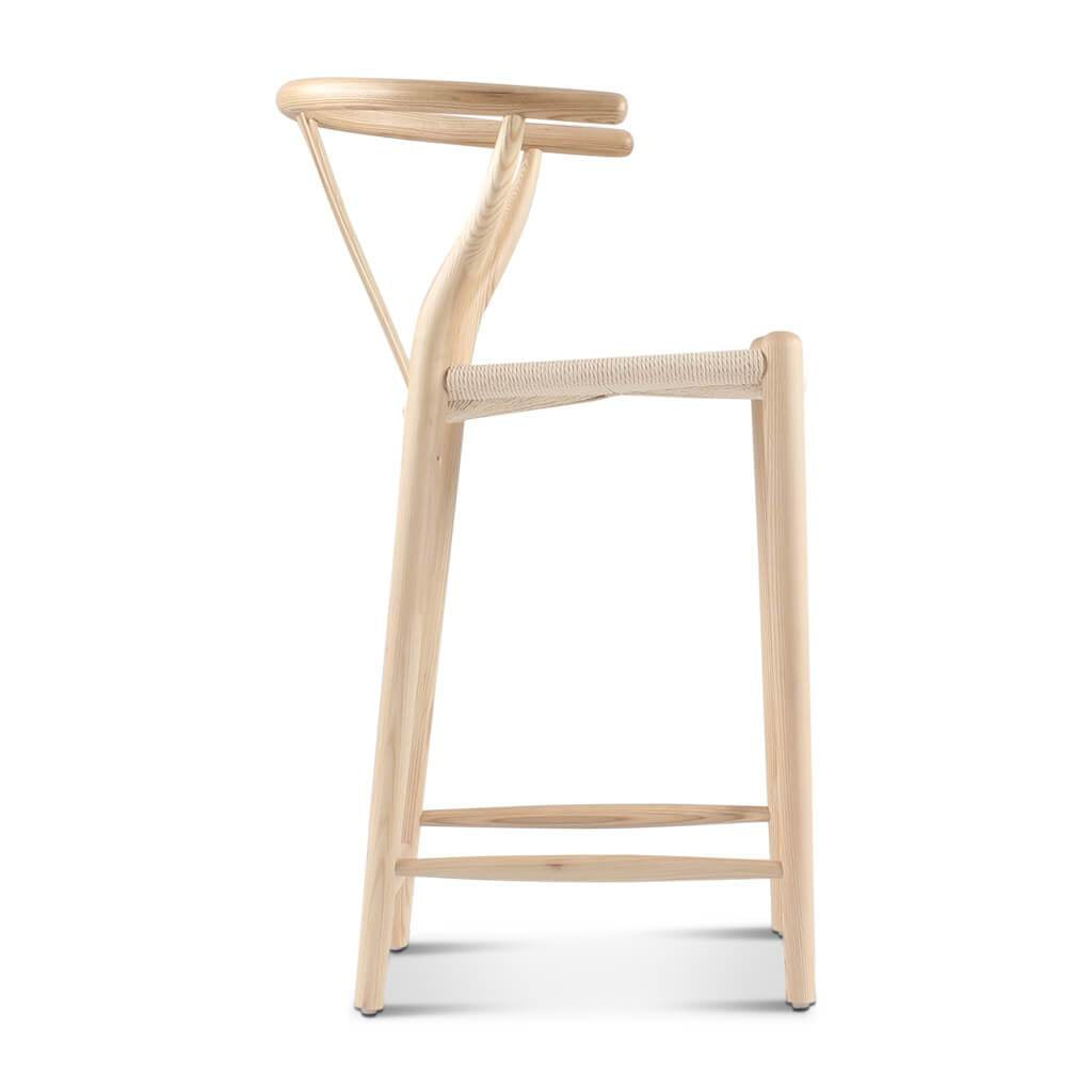 Wishbone Bar Stool Walnut｜ DC Concept