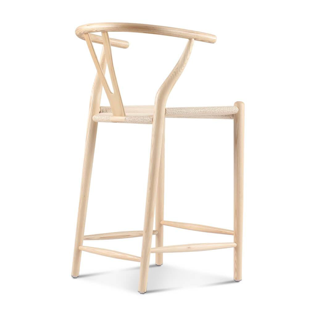 Wishbone Bar Stool Walnut｜ DC Concept