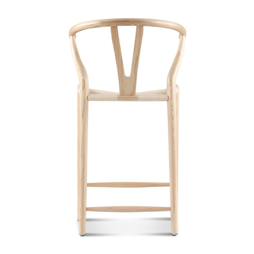 Wishbone Bar Stool Natural Ash｜ DC Concept